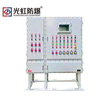 BXMD防爆配电柜碳素钢板焊接  就地立式触摸屏防
